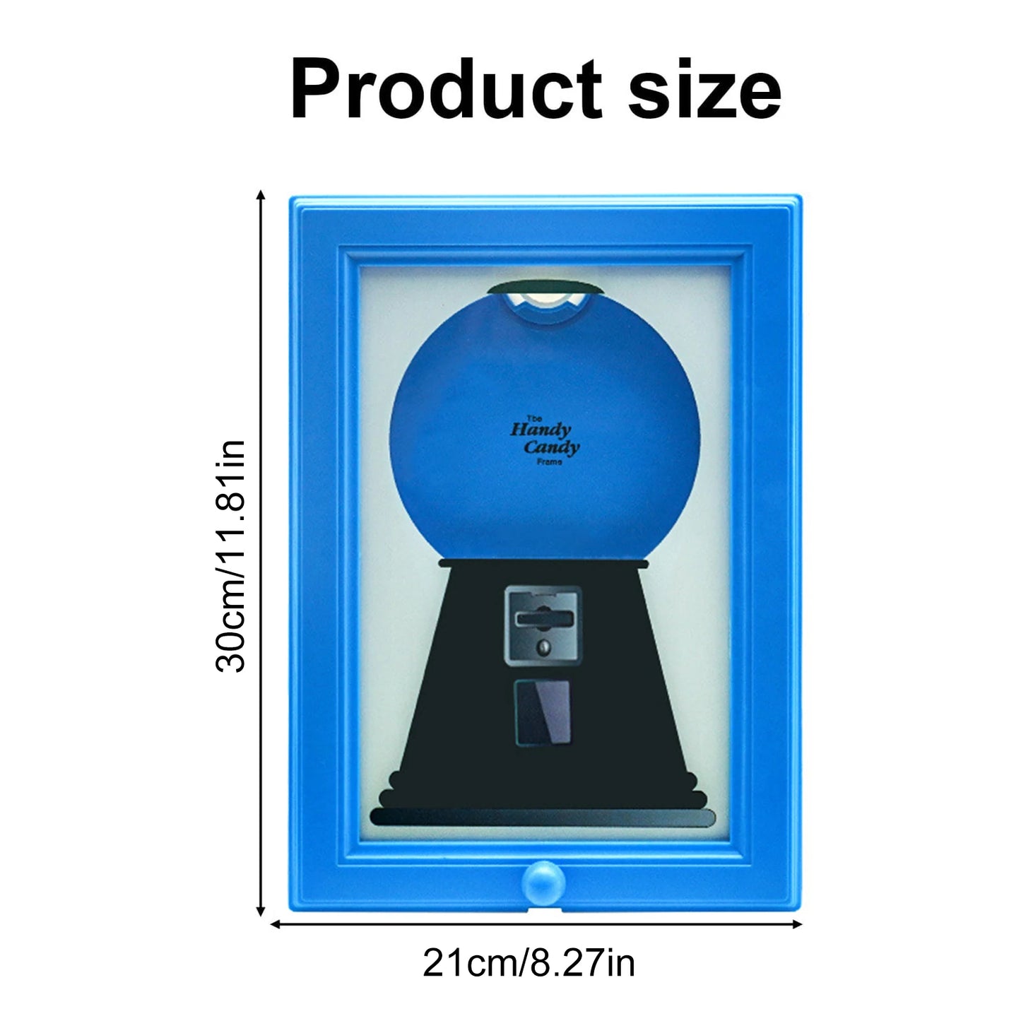 2-in-1 Candy Dispenser Picture Hanging Candy Frame Gumball Machine In A Frame Handy Fast Distribution Candies Nuts Christmas Gif