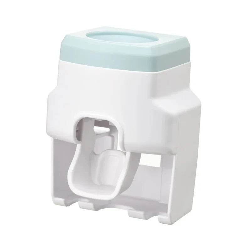 1pc Automatic Toothpaste Dispenser Creative Wall Mount and Small Toothbrush Holder Squeezer for Family Shower Bathroom