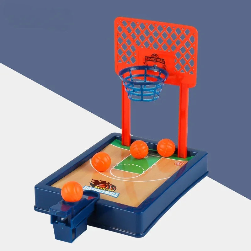1 PC Basketball Game Mini Desktop Tabletop Portable Travel Or Office Game Set for Indoor Or Outdoor Fun Sports Board Game