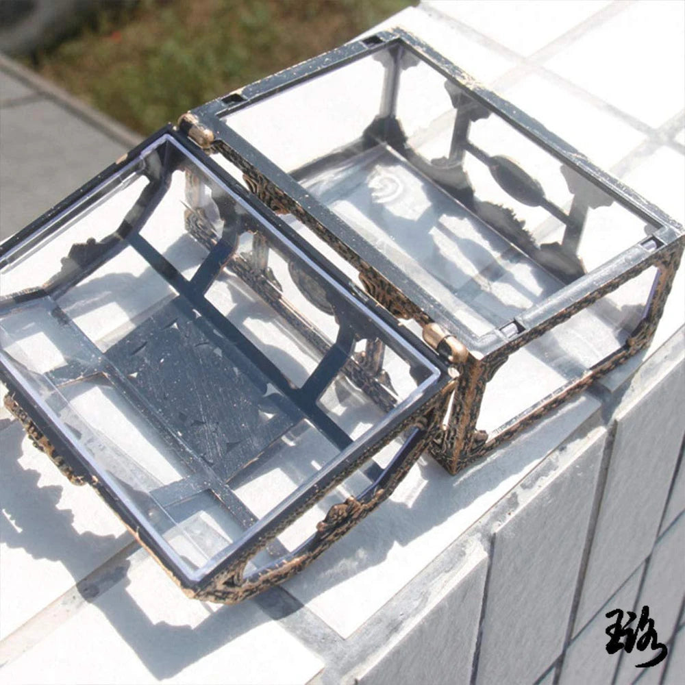 Vintage Treasure Chest Storage Box Transparent Pirate Candy Jewelry Display Box for Wedding Party Birthday