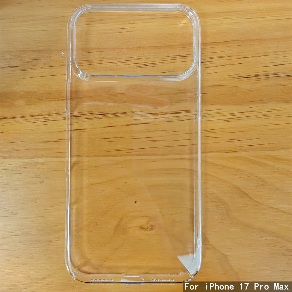 Ultra Clear PC Hard Case for iPhone 11 12 13 14 15 16 Pro X XR XS Max mini Plus Case Slim Transparent Protective Back Cover