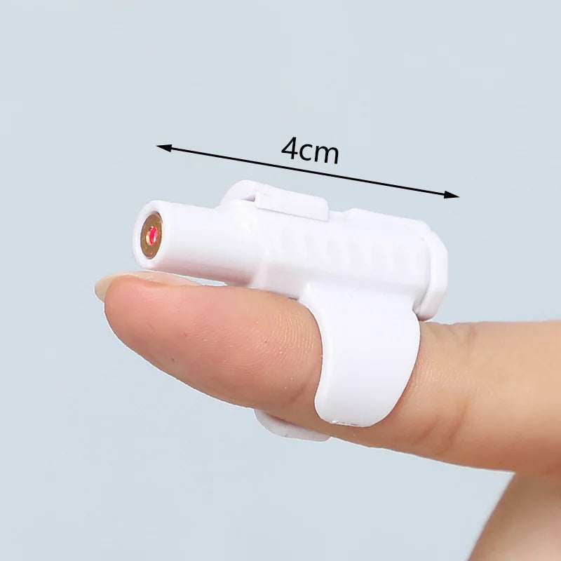 Portable Mini Laser Cat Toy Finger Sleeve Design LED Laser Pointer Pet Training Flashlight Scratching Tool Funny Cat Chase Stick