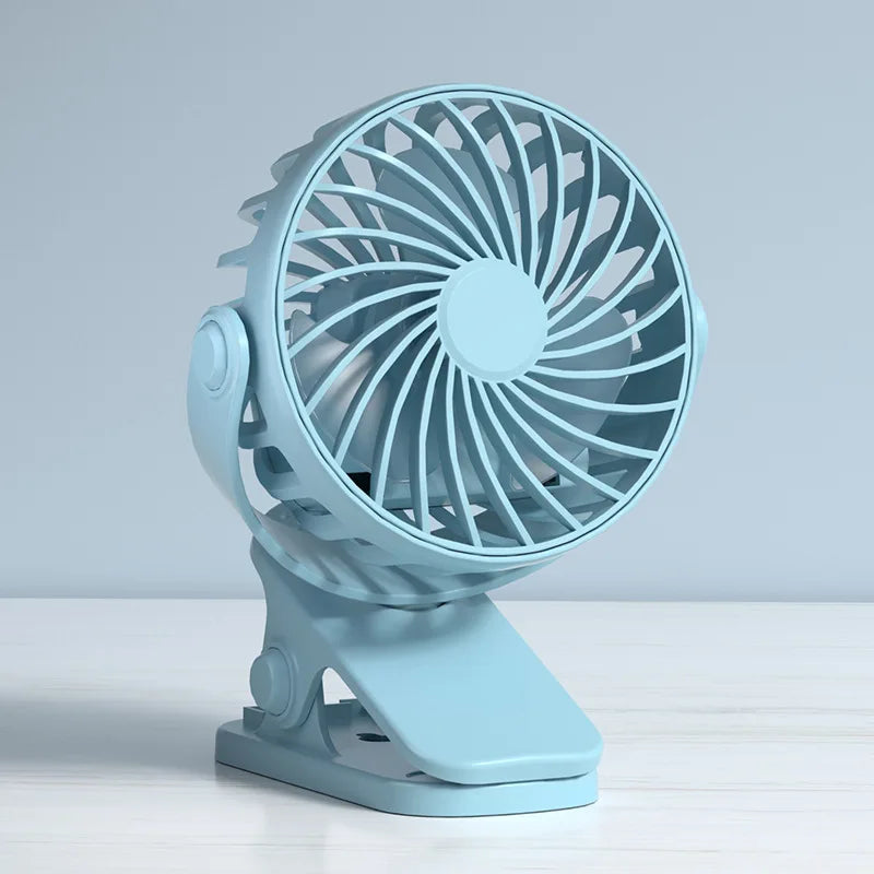 Rechargeable Portable Electric Fan 720° Rotating Hanging Clip Fan Night Light Air Cooler Outdoor Camping Small fans ventilador
