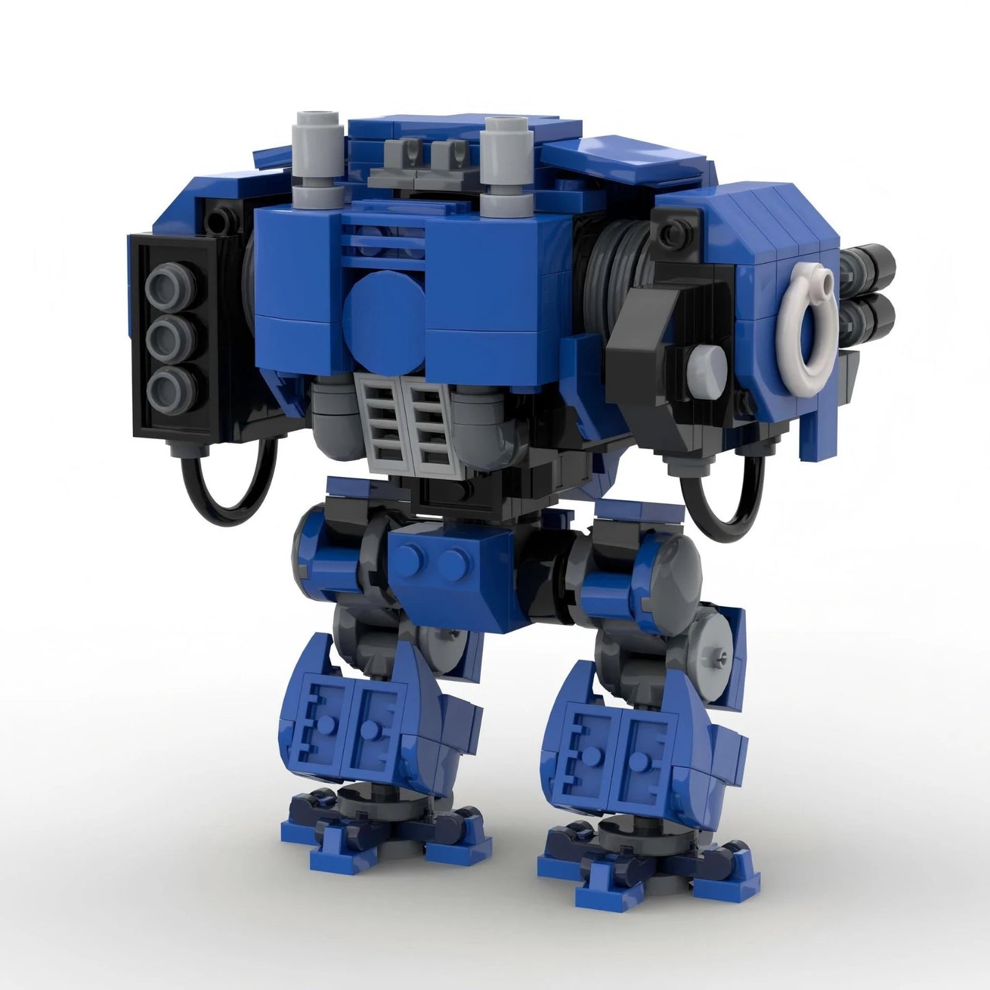 MOC Mecha Warrior Robot Building Block Set - 245pcs DIY Educational Toy for Adults & Kids, Small Granule Assembly Model