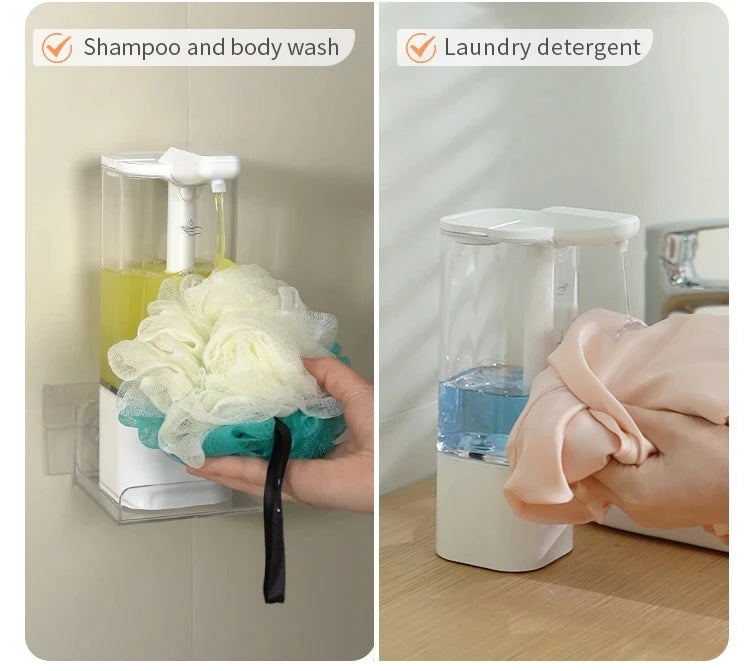 550ML Touchless Liquid Automatic Smart Sense Soap Dispenser Type-C Rechargeable/Battery Electric Hand Sanitizer Washing Machine