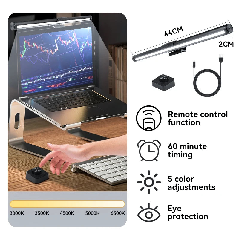 RGB Backlight LED Lightbar Computer Laptop Esport Level Lighting Room Decoration Desk Screen Light Bar Monitor Led Light Fixture