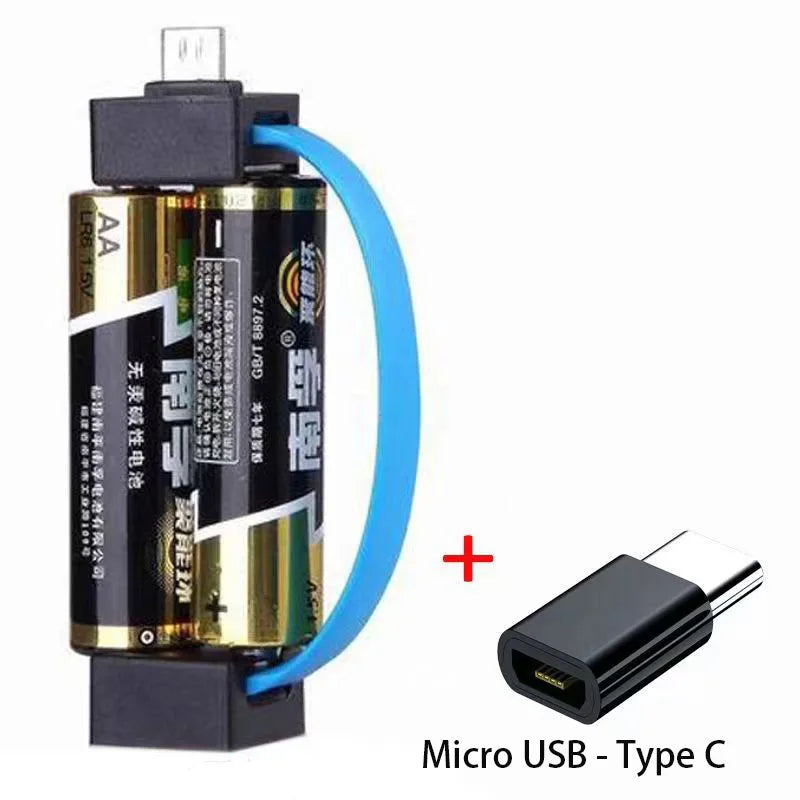 Universal Phone Emergency Charger Powered By 2pcs Normal AA Batteries Mini Portable Phone Power Bank With Micro USB/ Type-C Plug