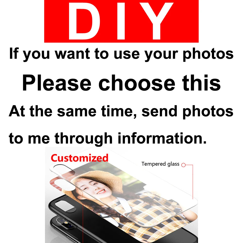 DIY glass Phone case For iphone 17 17Air 17Pro 17 ProMax capa Custom Tempered Glass Phone Case
