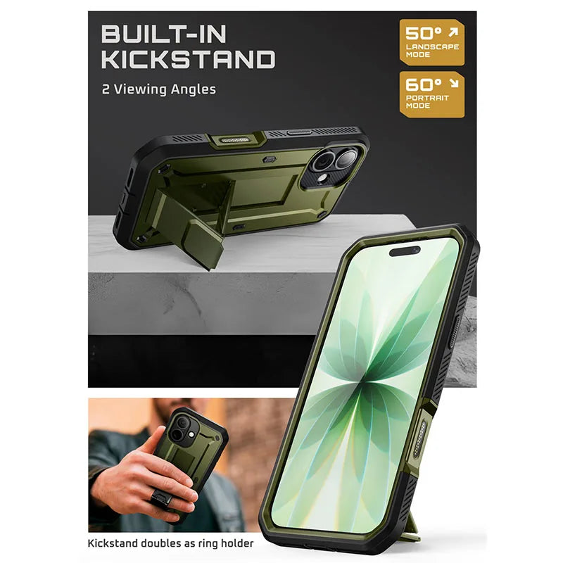 For iPhone 17 Case 6.3" (2025) SUPCASE UB Pro Full-Body Heavy Duty Rugged Phone Case with Built-in Screen Protector