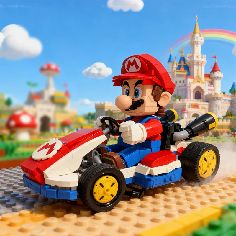 New Kart Car Building Blocks Kit Educational DIY Toys Racing Car Assembly Bricks for Kids Aldult Gift Creative Play Set 1972 PCS