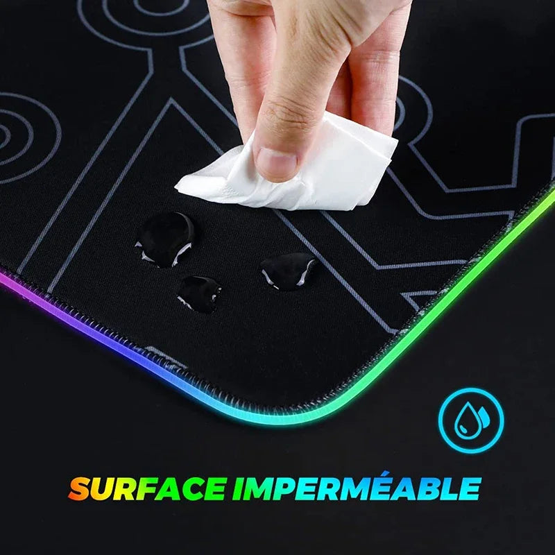 Gaming Cool Mouse Pad with Backlight Mouse Carpet Huge Rugs Rgb Mat 50x100cm Rubber Mat Landscape Led Pc Gamer Speed Desk Mats