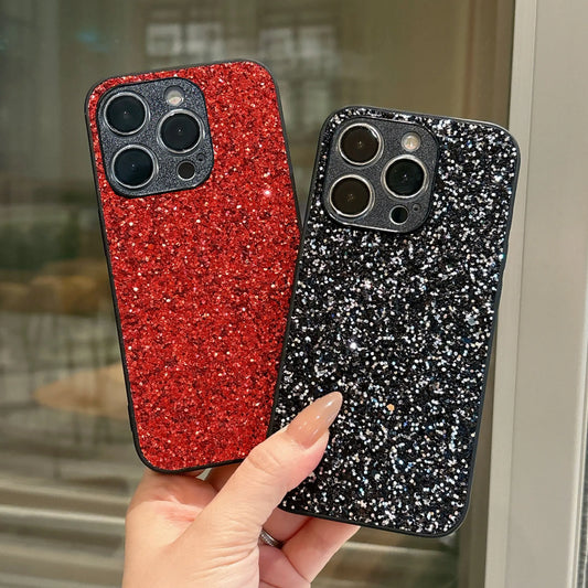 Luxury Glitter Full Coverage Flash Drill Soft Phone Case for iphone 17 16 15 14 13 12 11 Pro Max 7 8 Plus 16E 17Air Shell