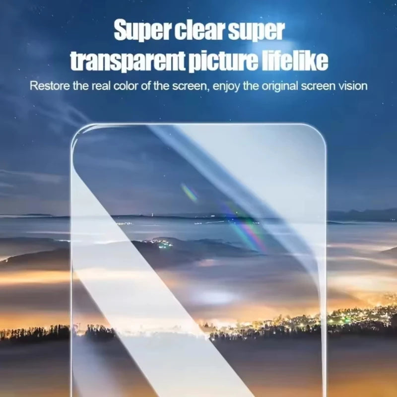 Dust Free Easy Installation Screen Protector For iPhone 17 Pro 16 15 13 12 11 14 Pro Max XR X XS 7 8 Plus SE HD Tempered Glass