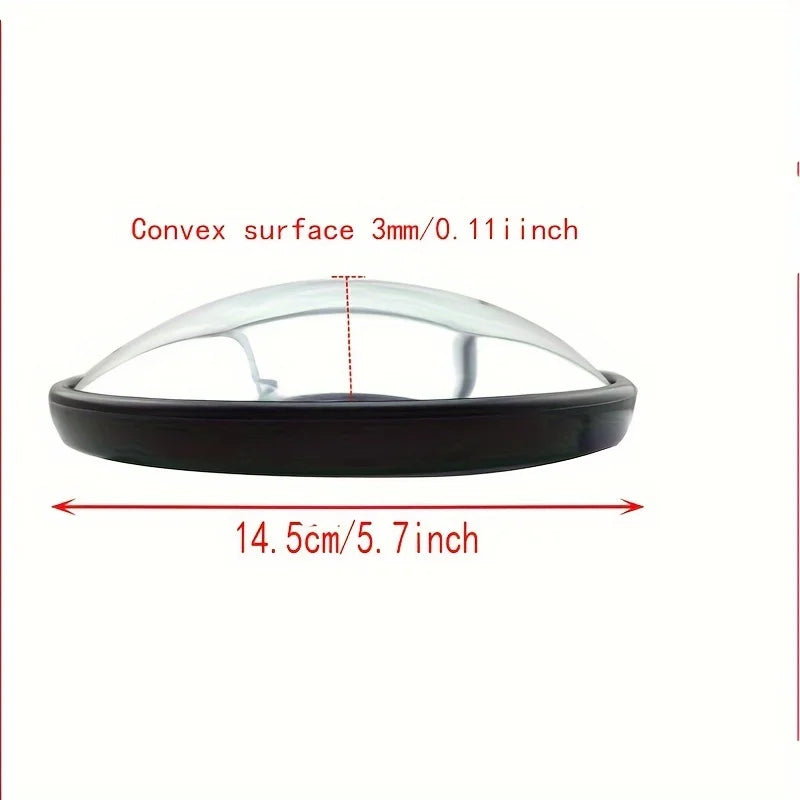 Truck tricycle reversing mirror Convex mirror with rod small round mirror auxiliary mirror Lower view mirror with round mirror g
