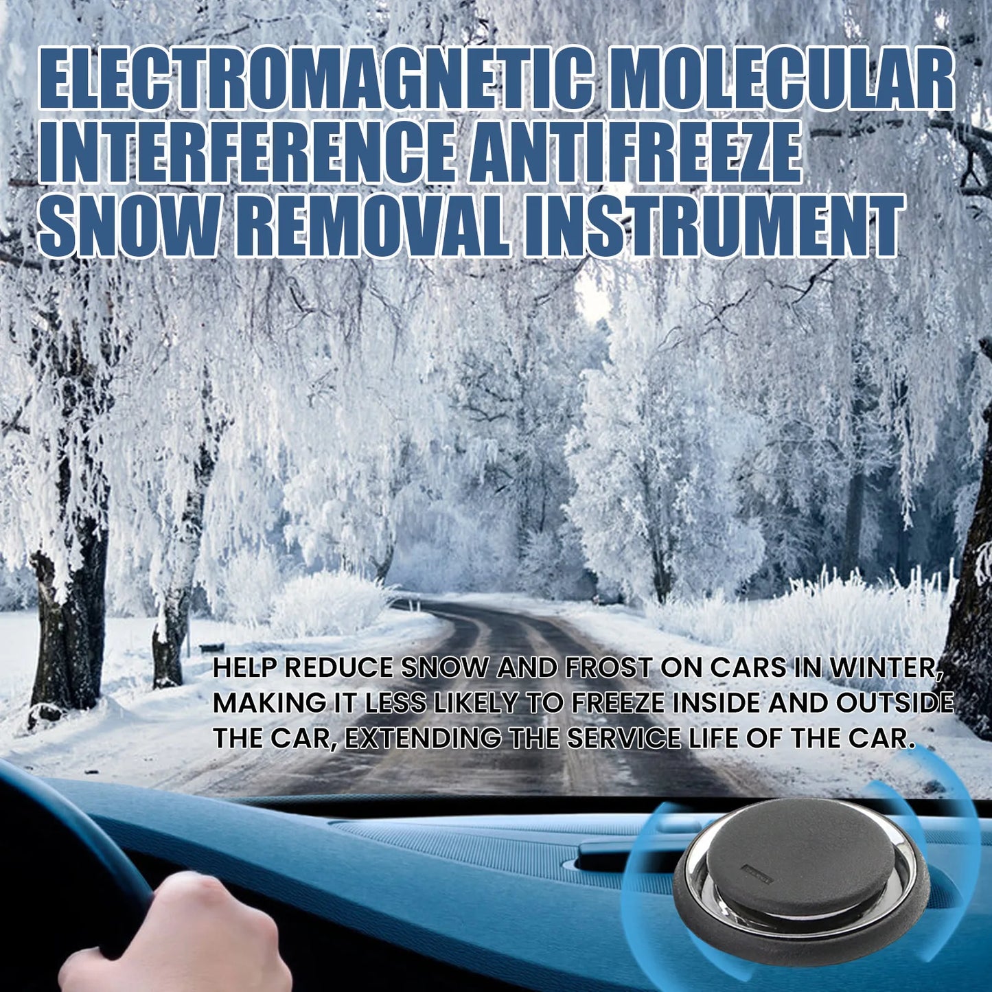 Solar-Powered Car Ice Remover Melting Snow Prevent Freezing Winter Efficient Deicing Tool Windshield Snow Removal Device