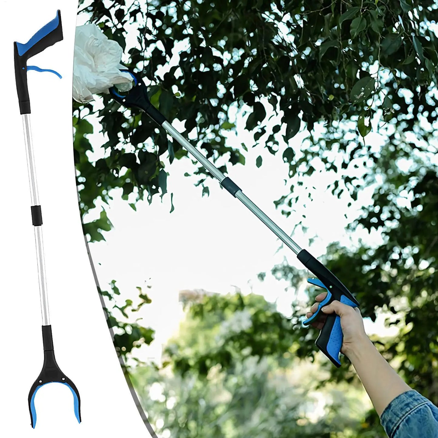 Grabber Reacher Tool for Seniors Foldable Pick Up Stick 33 Inch Gripper and Reaching Tool Heavy Duty Pick Up Stick for Seniors