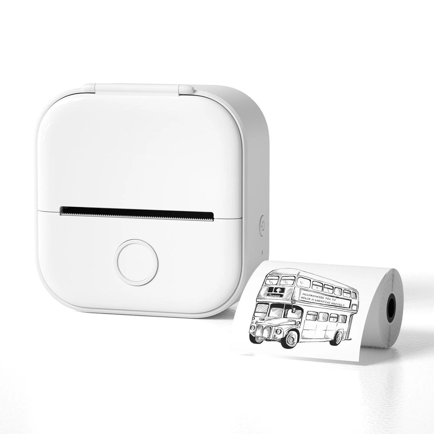 Mini Thermal Printer Wireless Mini Pocket Printer DIY Adhesive Sticker Printer Portable Label Printer Journal Planner Decor Tool