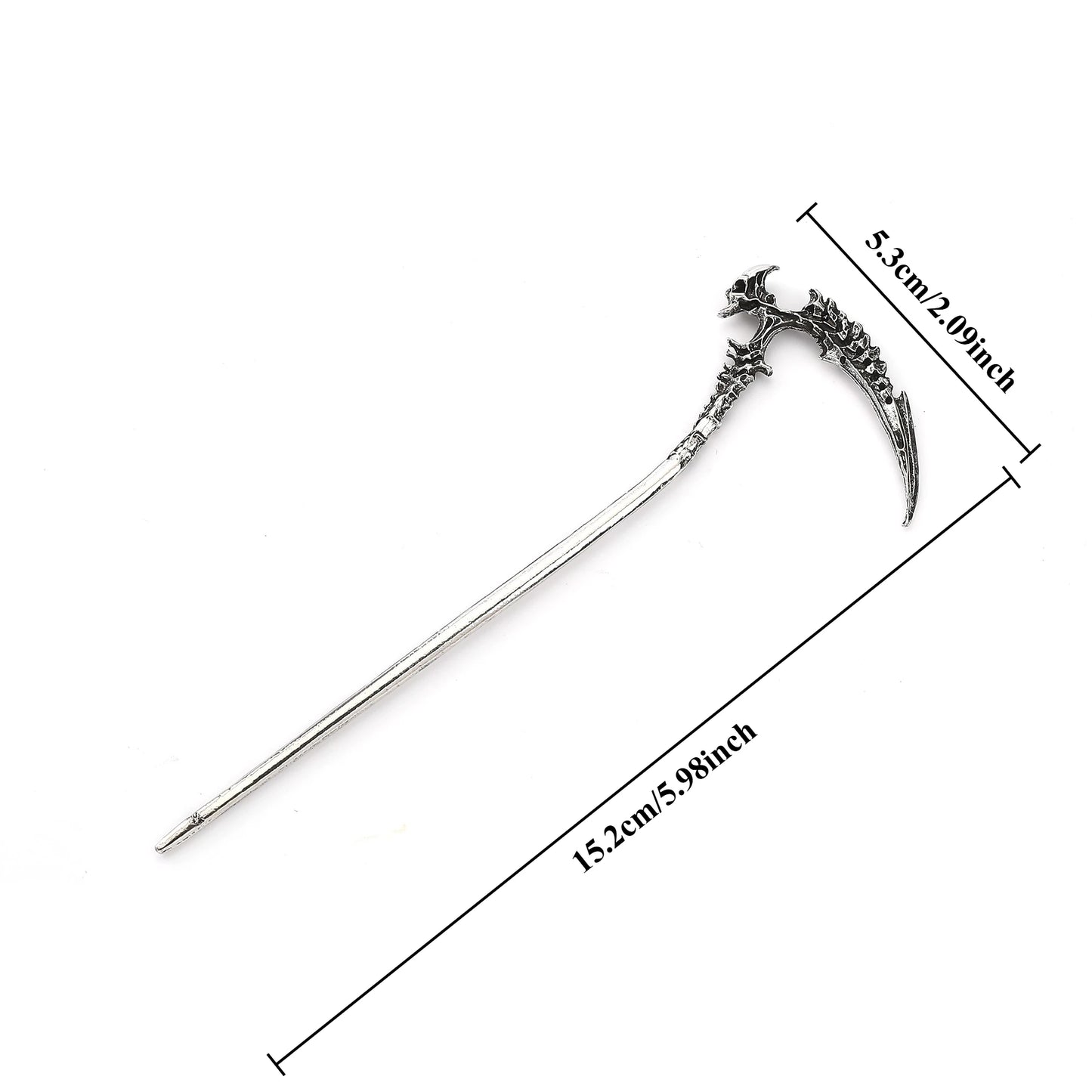 Scandinavian Retro Skull Sickle Hairpin Women's Hair Accessories Hairpin Viking Norwegian Style Accessories Party Accessories Valentine's Day Mother's Day Birthday Gift
