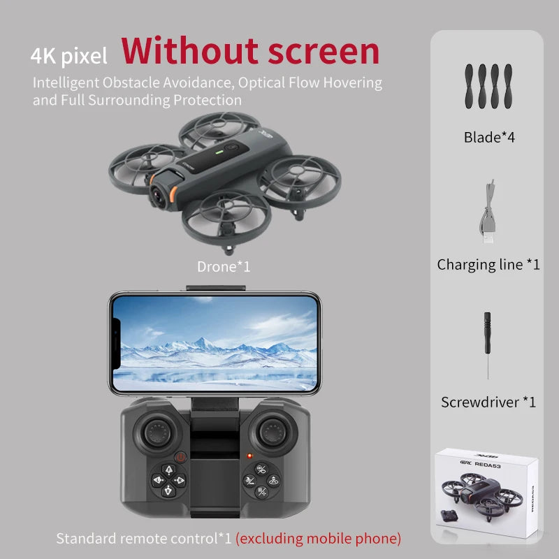 Professional HD V53 Drone 8k 6k 4k WIFI fpv Quadcopter Aircraft with Obstacle Avoidance for Aerial Photography Drone Camera Toys
