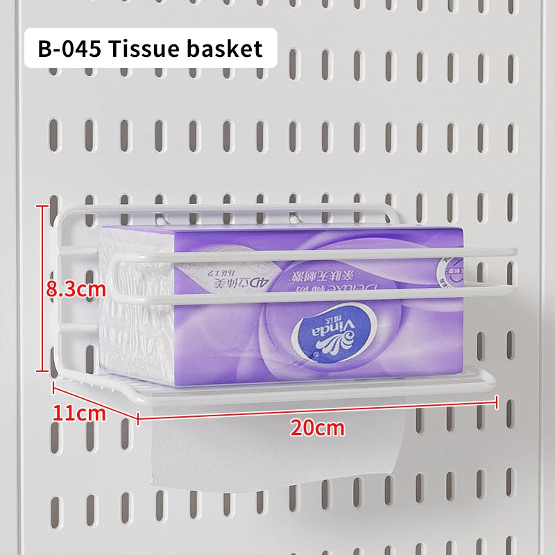 Office Desktop Storage Pegboard: Height-Adjustable Vertical Storage Rack (For Stationery Storage And Decorative Figurine Display