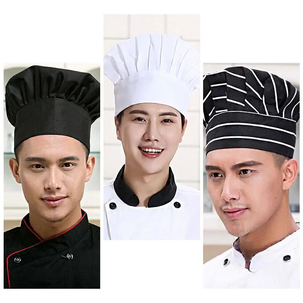 2025NEW Adjustable Catering Cook Hat Chef Kitchen Work Cap for Food Service Hotel Restaurant Canteen Household Cooking