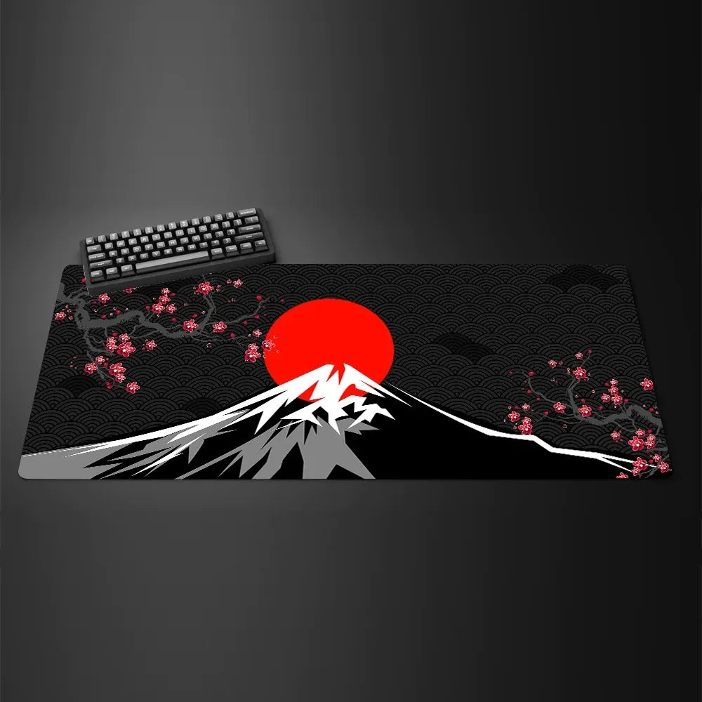 White Black Mouse Pad XXL Gaming Computer Mausepad Big Art Deskmat Playmat Laptop Office Accessories Carpet Non-Slip Mat 800x400