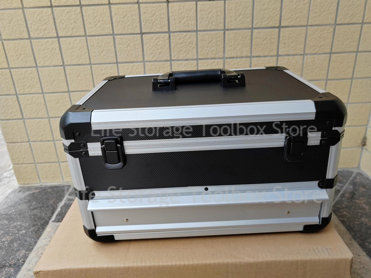 Aluminum Carrying Case Tool box Drawer Type Tool Box Organizer Multifunctional Metal Tool Box Suitcase Electrician Suitcase