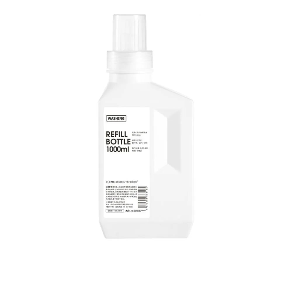 Bathroom Large Capacity Laundry Detergent Bottle Filled With Household Refillable Cleaning Agent Laundry Detergent Bottle