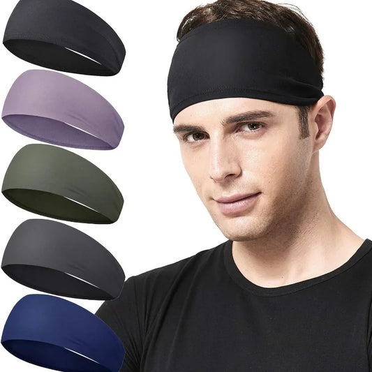 1Pcs  Elastic Yoga Headband Sport Sweatband Women Men Running Sport Hair Band Outdoor Gym Hair Band Sport Bandage Head Bands