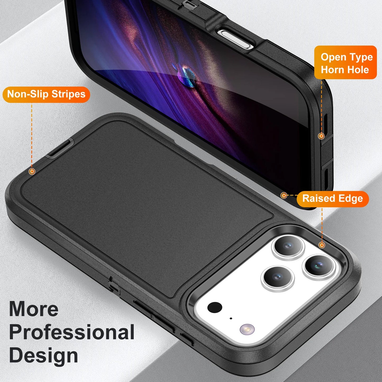 Case For iPhone 17 16 15 14 13 12 11 Pro Max XS XR 8 Plus Heavy Duty Shockproof Anti-Scratch Rugged Protective with Full Cover