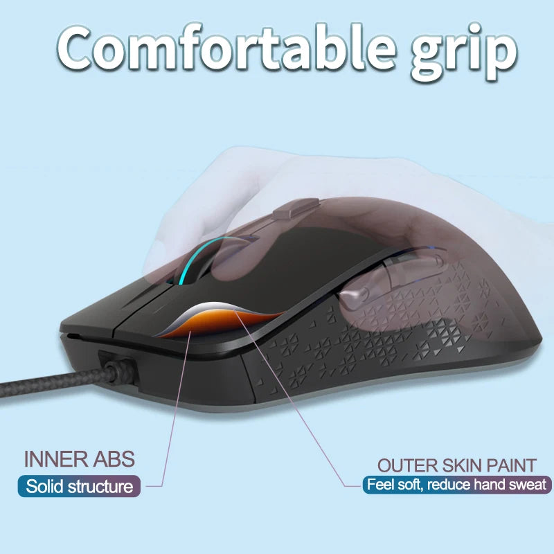 Wired Gaming Mouse Gamer Mouse RGB Backlit Computer Mouse Ergonomic Mause LED Optical USB Mice For PC Laptop