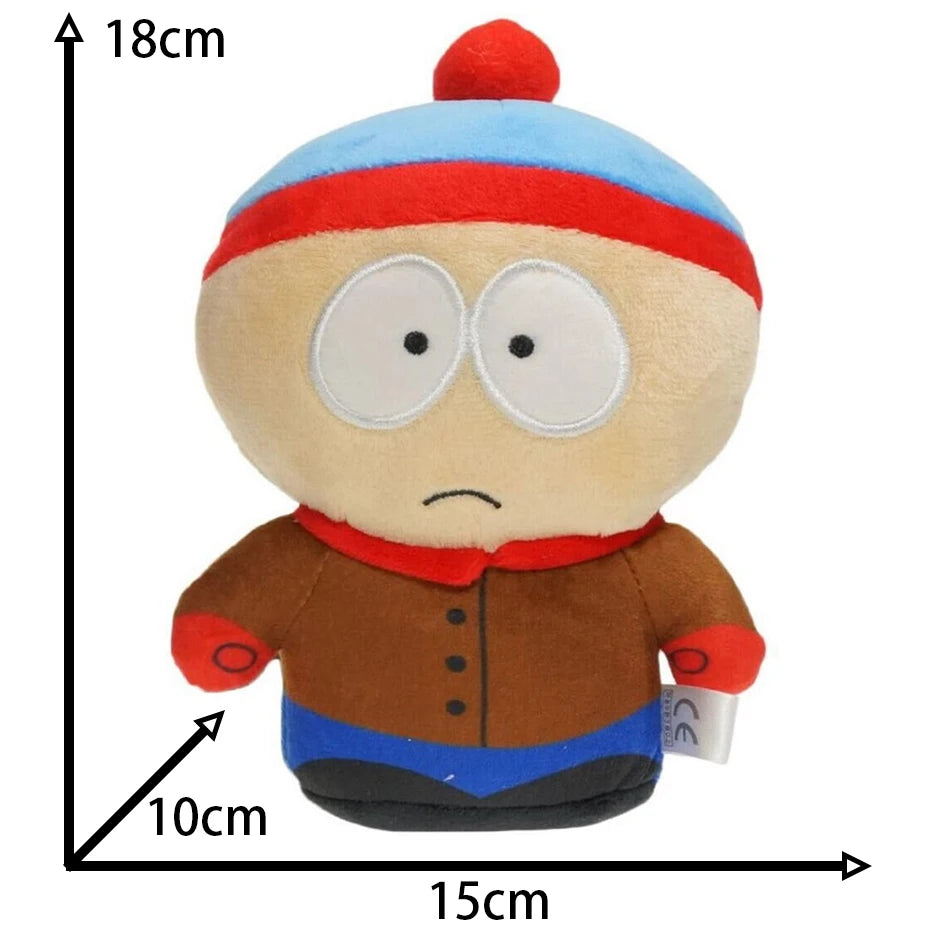 20cm Anime Cartoon South Park Character Cartman Stan Butters Plush Doll Boy Kid Stuffed Toy For Children Christmas Gifts pillow