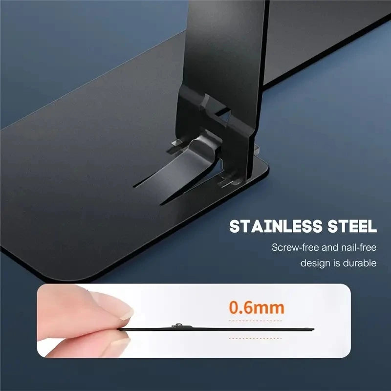 Smartphone Stand, Portable Kickstand For Cell Phone, Foldable Phone Stand Stainless Steel Phone Kickstand, Adjustable Universal