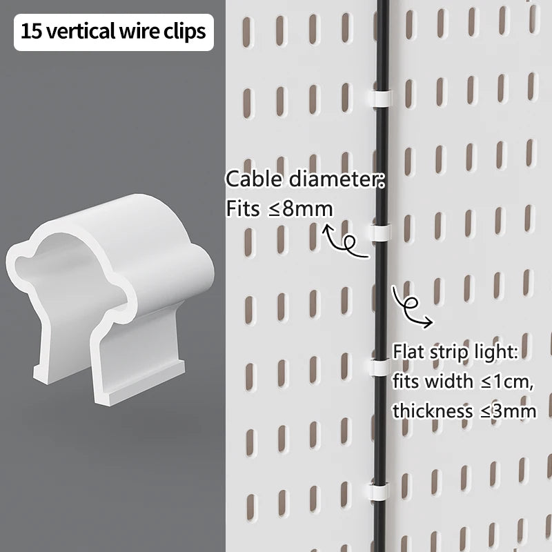 Office Desktop Storage Pegboard: Height-Adjustable Vertical Storage Rack (For Stationery Storage And Decorative Figurine Display