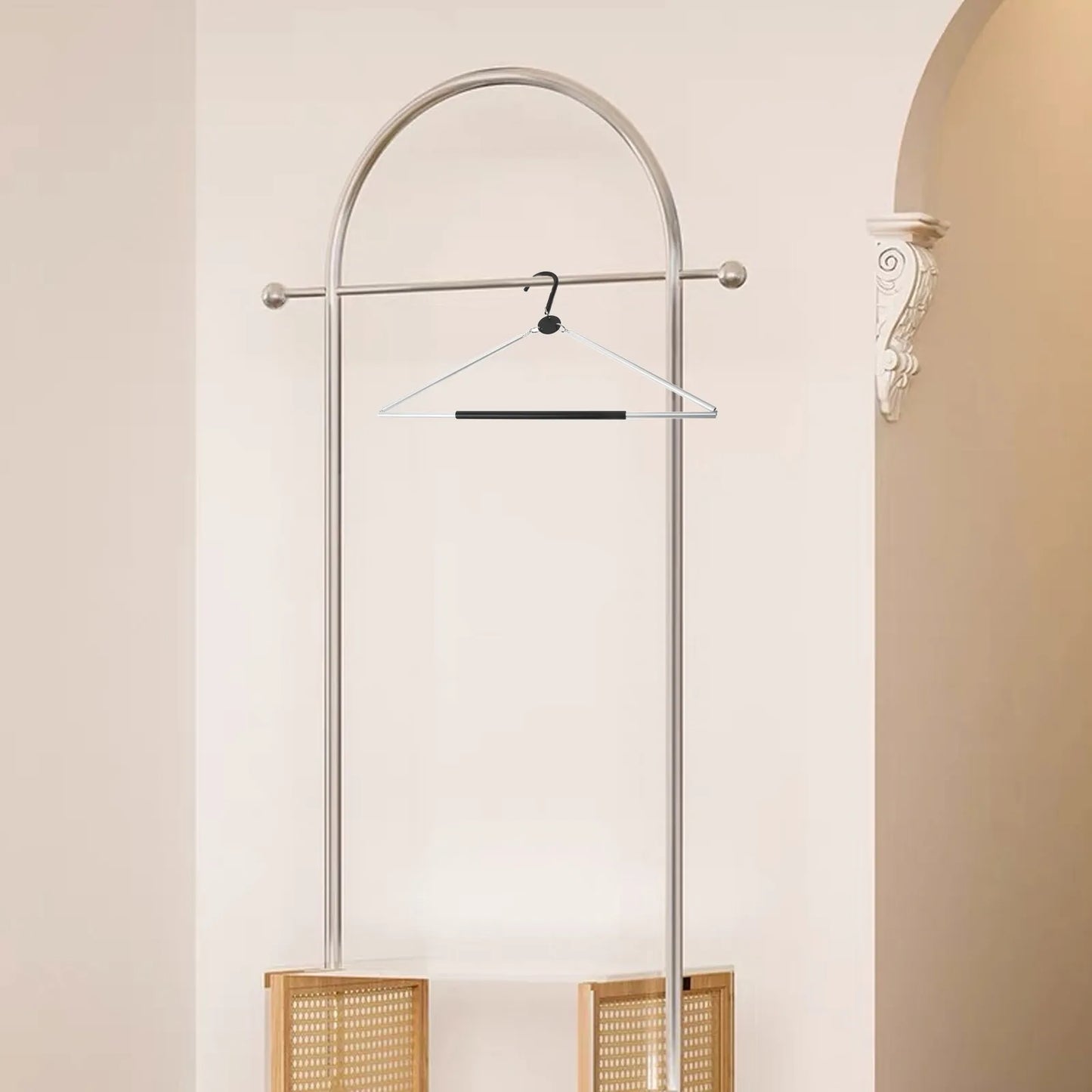 Foldable Hangers for Portable Clothes Clothing Compact Folding Collapsible
