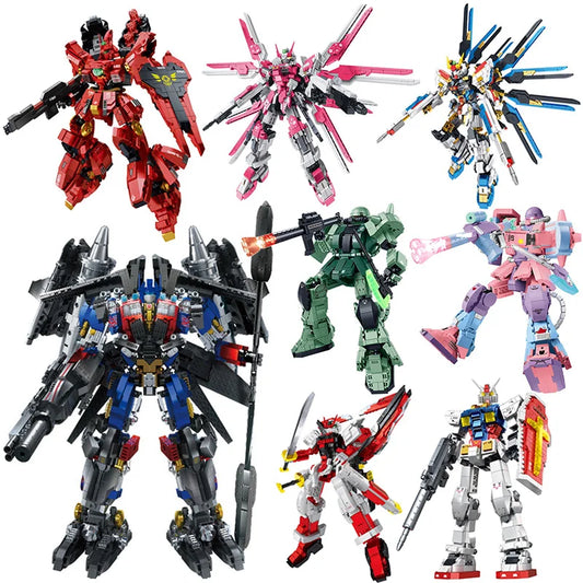 Cyber Mecha Model Building Blocks - Storm Freedom Ancestor Mechanical Robot Assembly Kit for Kids & Adults