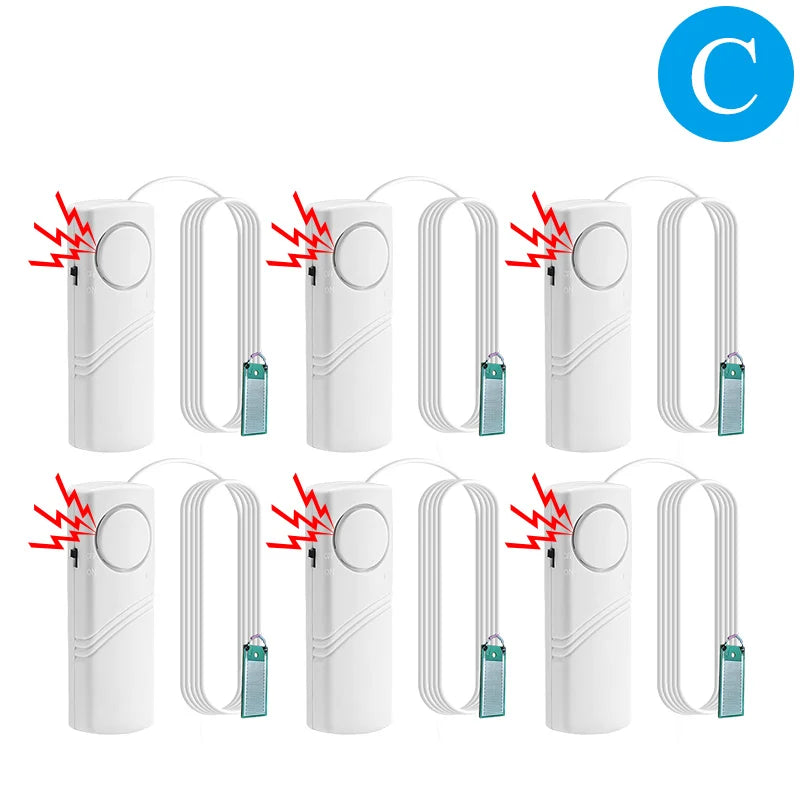 Home Water Leak Sensor Sound Alarm independent Leak Leakage Detector Water Level Flood Overflow Warning Detection Security Alarm