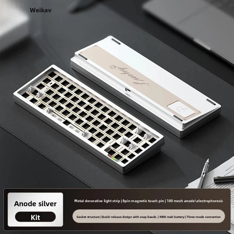Weikav Lucky65 V3 3 Mode Mechanical Keyboard Kit Aluminum Wireless Gaming Keyboard 60% Bluetooth 2.4G RGB Hotswap PC Gamer Gifts