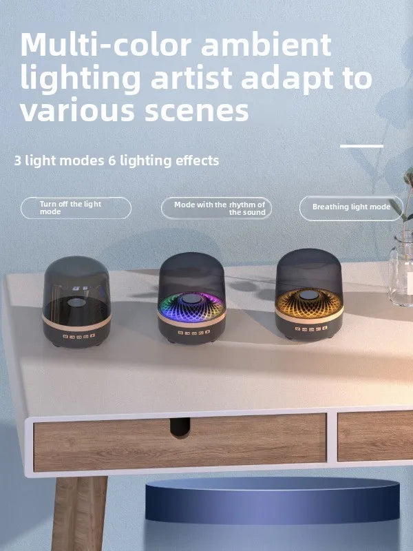 Wireless Bluetooth Speakers Portable Loudspeaker panoramic Surround Sound Effec Subwoofer Outdoor Mini Small Speaker LED Lights