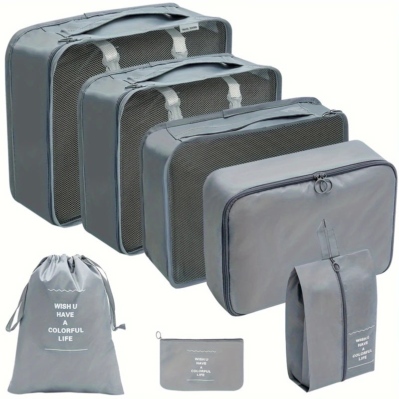 Travel Organizer Storage Bags Clothes Digital Toiletries Shoes Organizer Bag Wardrobe Cube Suitcase Packing Set Clothing Storage