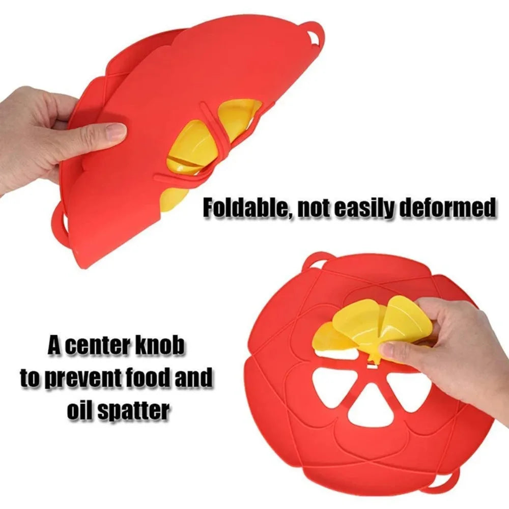 1Pcs Anti Overflow Boiling Protection Silicone Pot Lid Multifunctional Cooking Tool for Boiling Protection Kitchenware