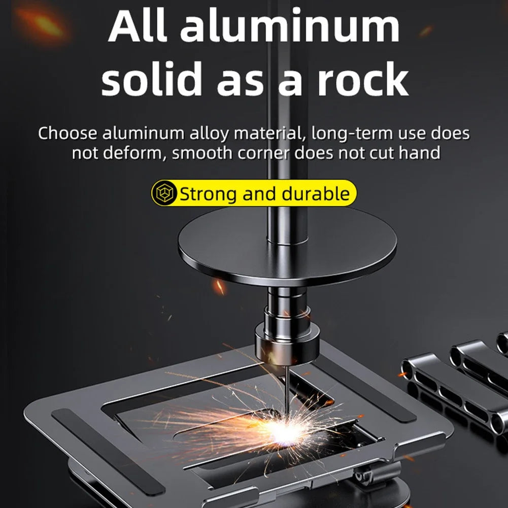 New Foldable Laptop Stand 3 Layer Adjustable Height Metal Notebook Stand Tablet Stand for Laptops/tablets/mobile Phones