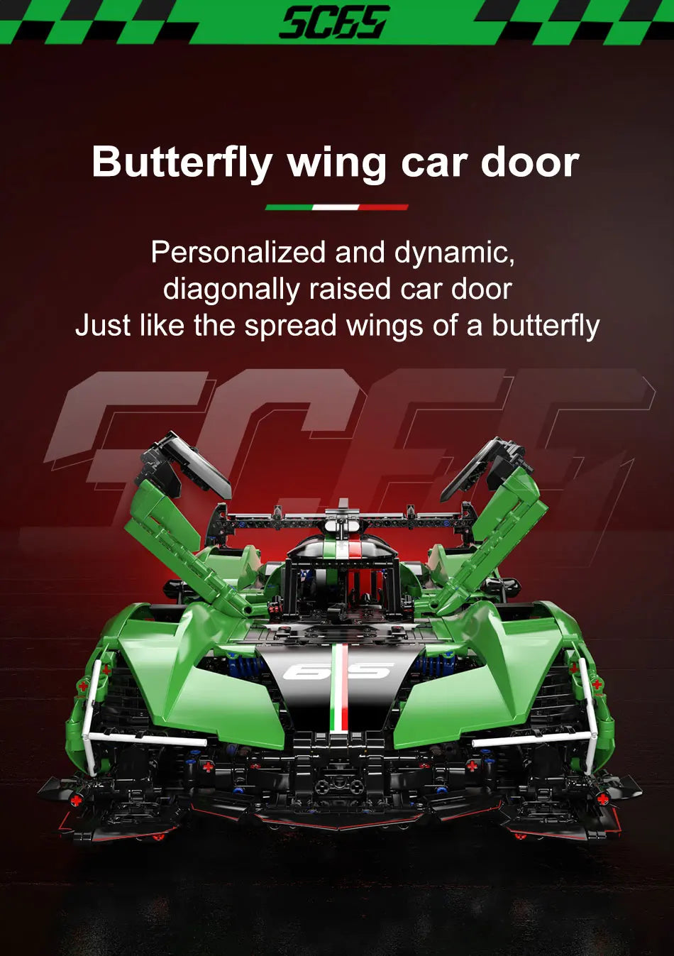 2980pcs MOC Technical Sports Car Building Blocks Model Racing Bricks Assembling Toys for Kids Adults Christmas Gift Set