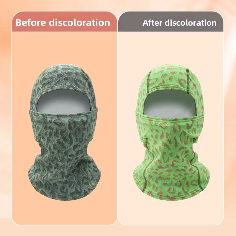 Thermal Sensitive Color Changing Face Mask Skiing Breathing Color Changing Scarf Outdoor Cycling and Mountaineering Headgear