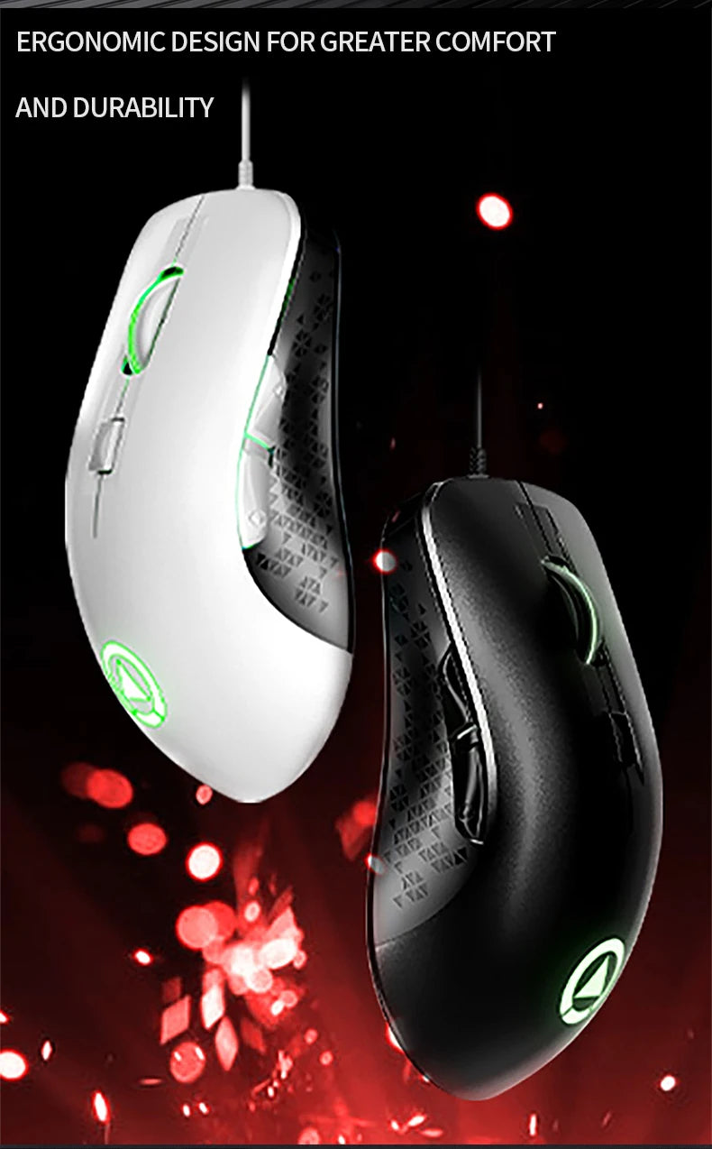 Wired Gaming Mouse Gamer Mouse RGB Backlit Computer Mouse Ergonomic Mause LED Optical USB Mice For PC Laptop