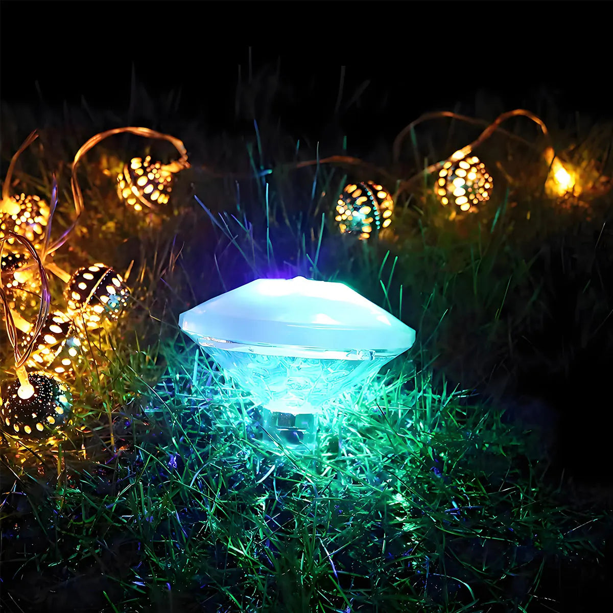 Floating Underwater Light RGB Submersible LED Disco Light Glow Show Swimming Pool Hot Tub Spa Lamp Bath Light