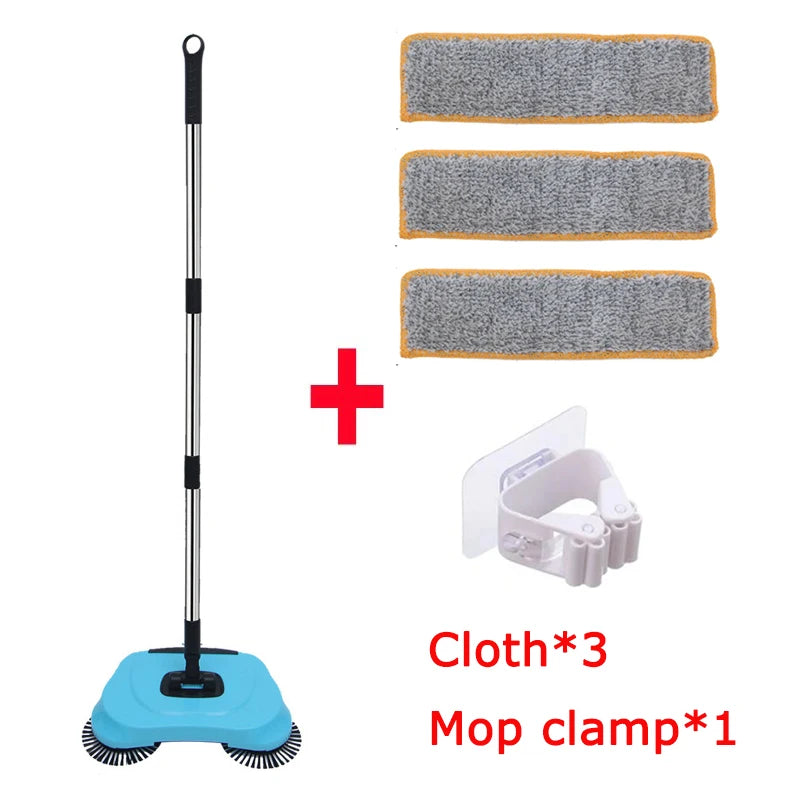 Lazy Sweeper Multifunctional Household Hand Push Vacuum Cleaner Without Dead Corners Broom Dustpan Combination Mop Household