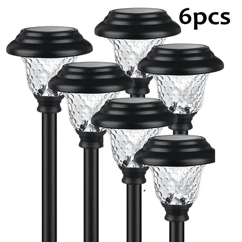 Solar Lawn Lights Outdoor Waterproof Garden Decor Light Ground Lamp Patio Balcony Garden Light LED Landscape Lamp for Yard Fence
