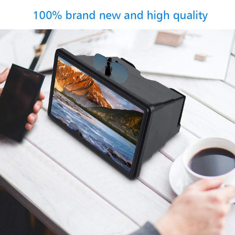 3D Mobile Phone Screen Magnifier Stereoscopic HD Amplifying Stand Movie Video Desktop Smartphone Amplifier Universal Amplifier
