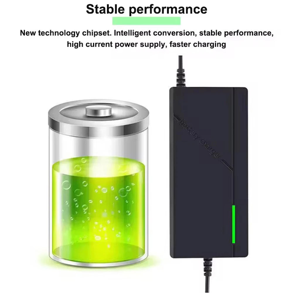 72V 5A Battery Charger For Lithium 20S 84V Lithium-ion Battery Pack Charger Intelligent Smart Charging EU/US Plug